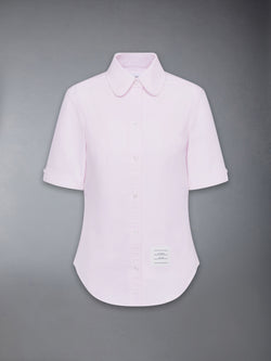 OXFORD ROUND COLLAR SHORT SLEEVE SHIRT