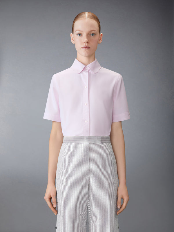 OXFORD ROUND COLLAR SHORT SLEEVE SHIRT - image 1