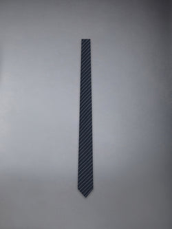 PINSTRIPE HIGH TWIST WOOL SHORT TIE