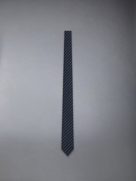 PINSTRIPE HIGH TWIST WOOL SHORT TIE
