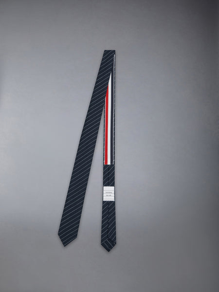PINSTRIPE HIGH TWIST WOOL SHORT TIE