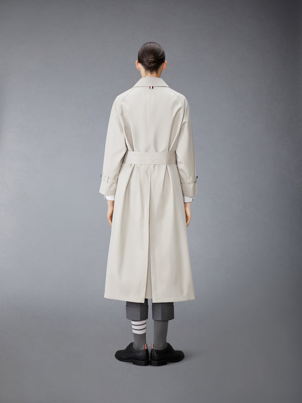 WATERPROOF COTTON TWILL RAGLAN TRENCH OVERCOAT - image 3