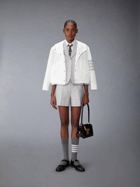 MEMORY TECH 4-BAR CROPPED ANORAK JACKET