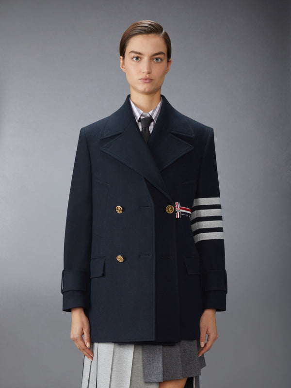 MELTON 4-BAR PEACOAT - image 1