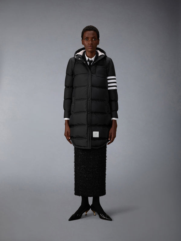 SHINY RIPSTOP LIGHTWEIGHT DOWN FILLED 4-BAR PARKA - image 1
