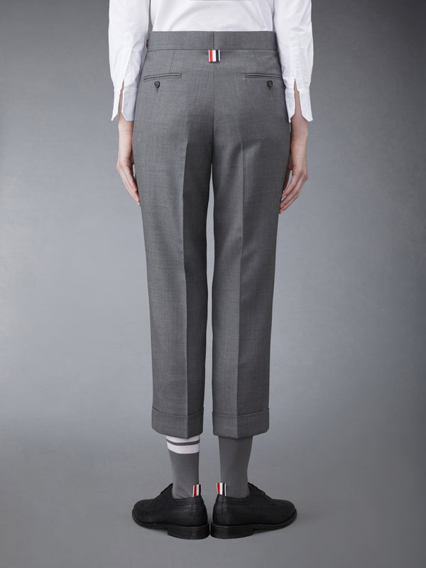TWILL LOW RISE SLIM TROUSERS - image 2