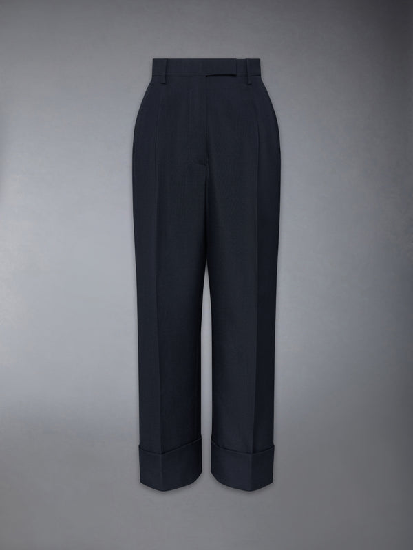 SCHOOL UNIFORM PLAIN WEAVE DOUBLE PLEAT TROUSER - featured image