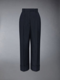 SCHOOL UNIFORM PLAIN WEAVE DOUBLE PLEAT TROUSER