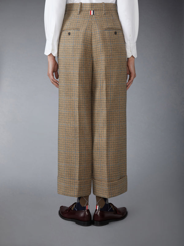 GUNCLUB CHECK CHEVIOT TWEED DOUBLE PLEAT TROUSER - image 2