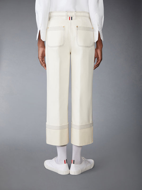 SELVEDGE DENIM WIDE LEG TROUSER - image 2