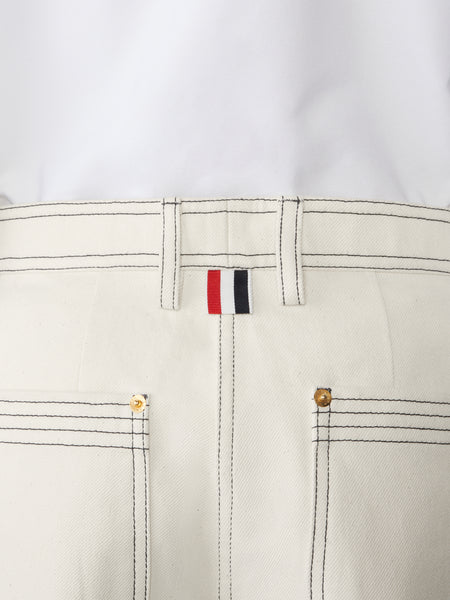 セルヴィッジデニム ワイドレッグ トラウザーパンツ