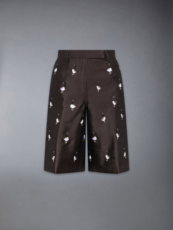 WOOL AND SILK GOOSE WIDE LEG SHORTS - featured image