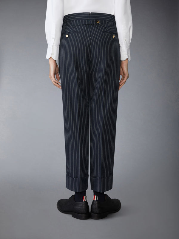 PINSTRIPE HIGH TWIST WOOL TROUSER - image 2