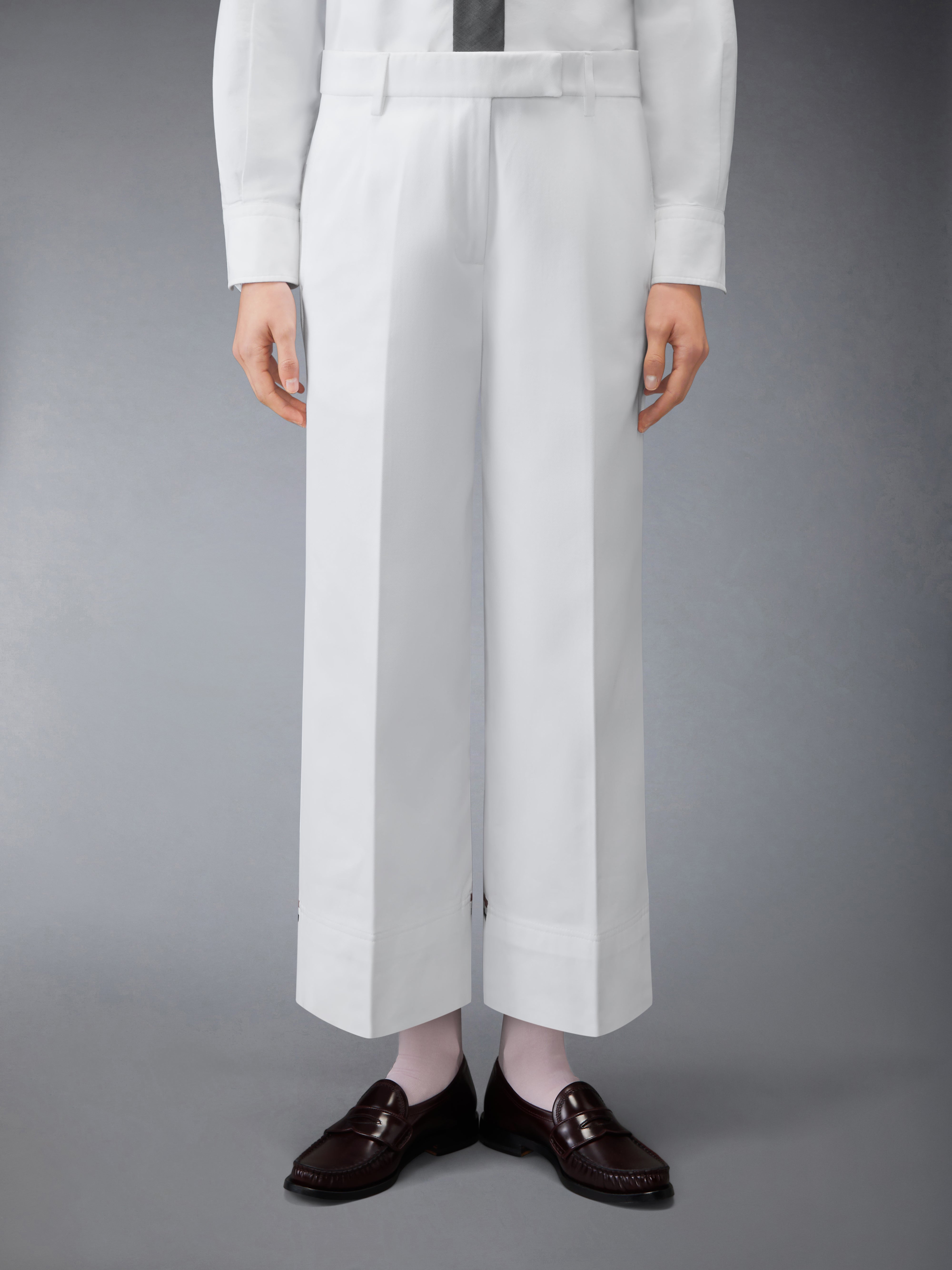 Cotton Gabardine Chino Pants | Thom Browne