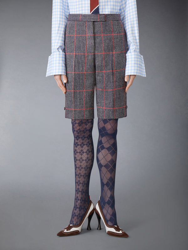 OVERSIZED CHECK HUNTING TWEED BERMUDA SHORT - image 1