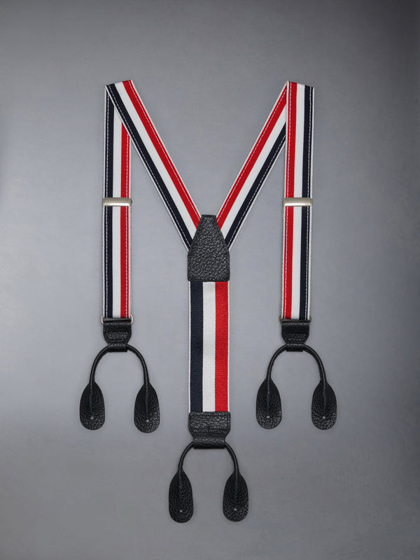 キッズ 24mm ポリグログランストライプサスペンダー - image 2