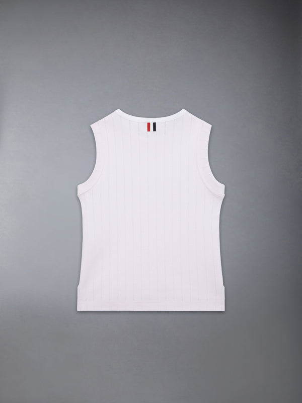 CHILDREN'S POINTELLE RINGER TANK TOP - image 2