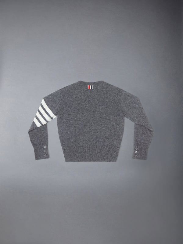 CHILDREN'S CASHMERE 4-BAR CLASSIC CREWNECK PULLOVER - image 2