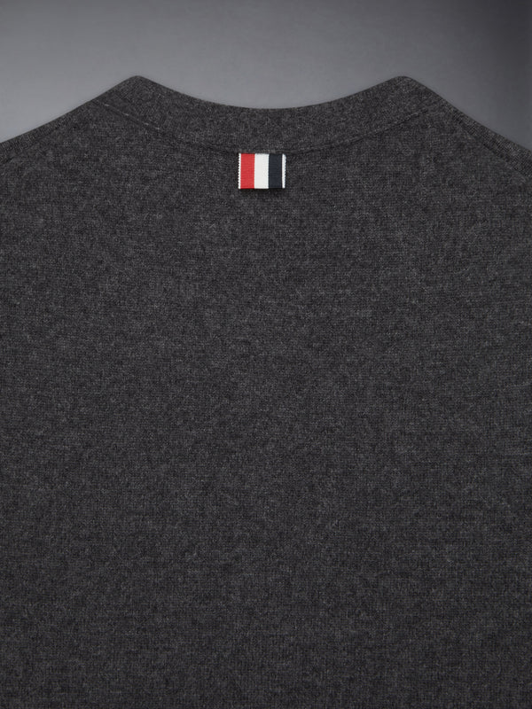 キッズ カシミヤ 4BAR Vネック カーディガン - image 3