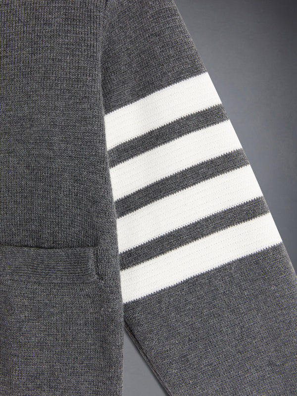 키즈 밀라노 스티치 4-바 브이넥 카디건 - image 3