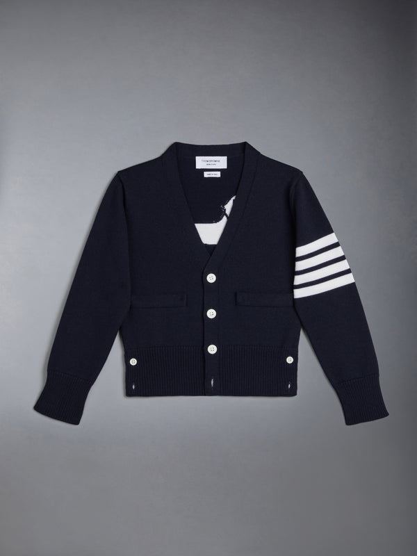 CHILDREN'S WOOL CASHMERE 4-BAR HECTOR CLASSIC CARDIGAN - featured image