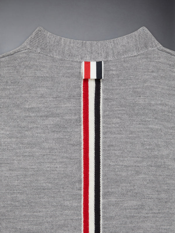 キッズ ウール ストライプ Vネック カーディガンベスト - image 3