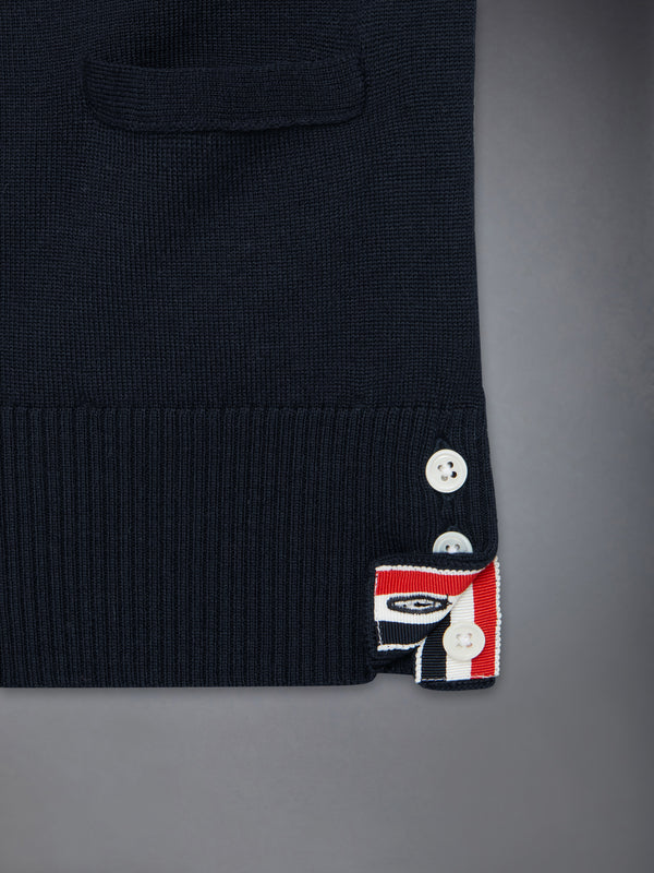 キッズ ウール ストライプ Vネック カーディガンベスト - image 4