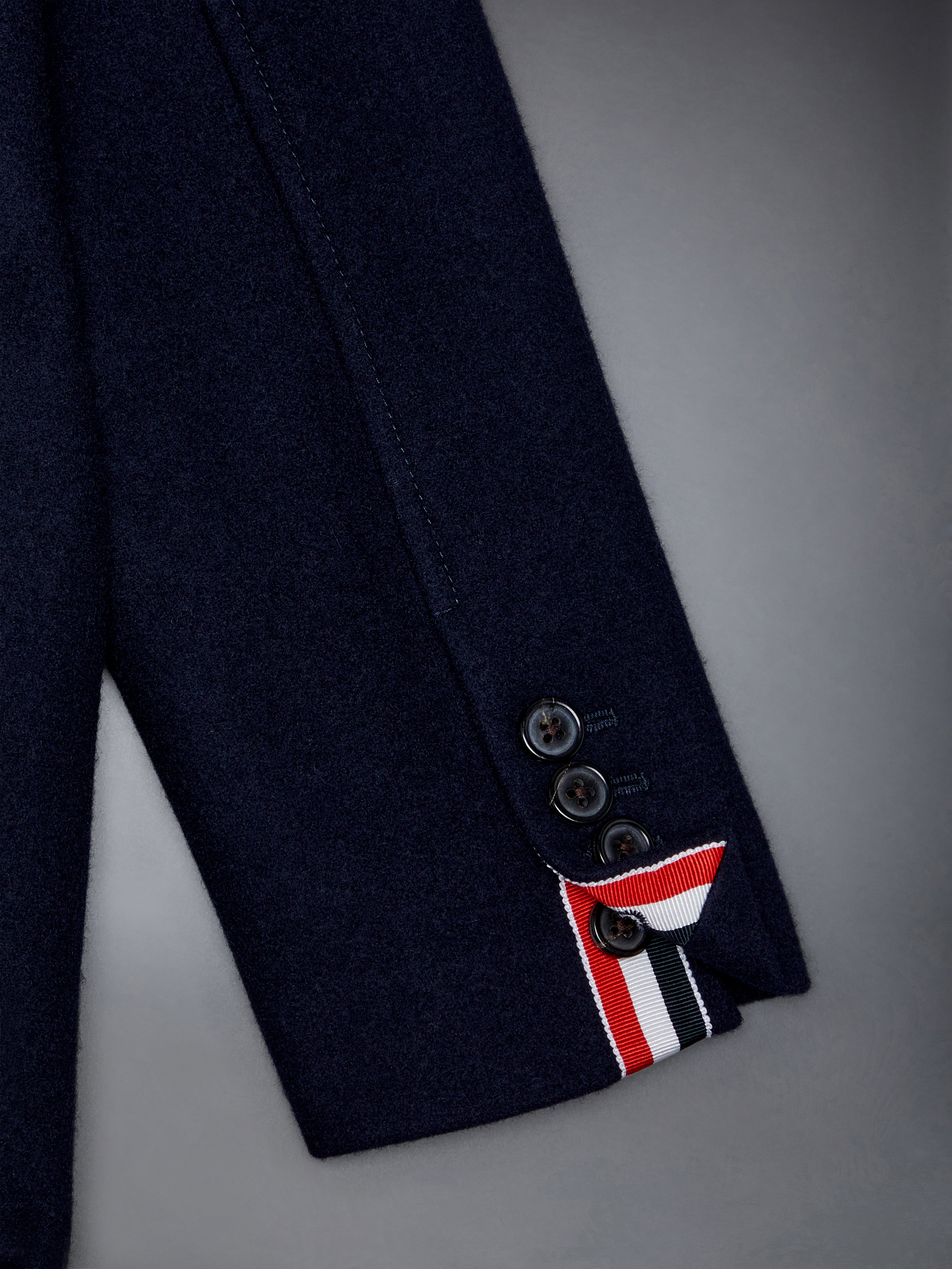 Children's Melton Wool Peacoat | Thom Browne