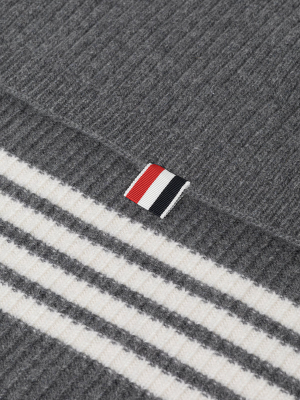 WOOL CASHMERE 4-BAR BABY BLANKET - image 2