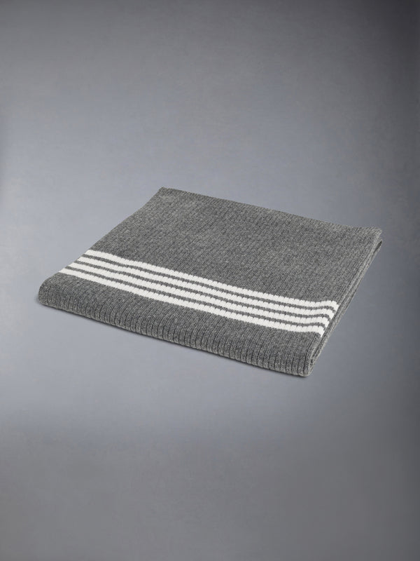 WOOL CASHMERE 4-BAR BABY BLANKET - image 3