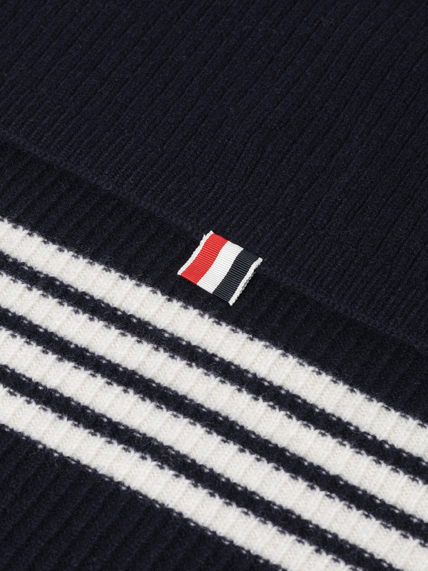 WOOL CASHMERE 4-BAR BABY BLANKET - image 2