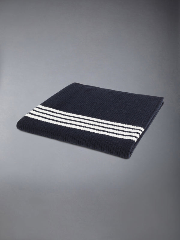 WOOL CASHMERE 4-BAR BABY BLANKET - image 3