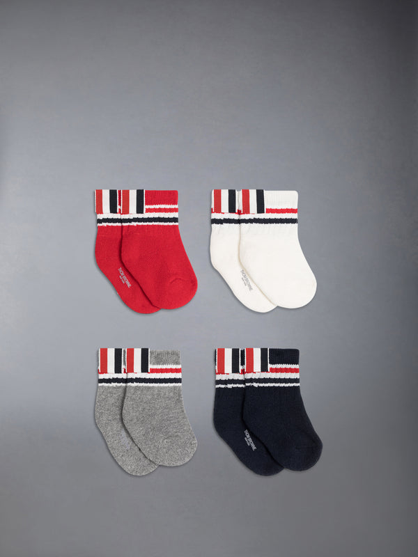 COTTON STRIPE BABY SOCK 4-PACK - featured image
