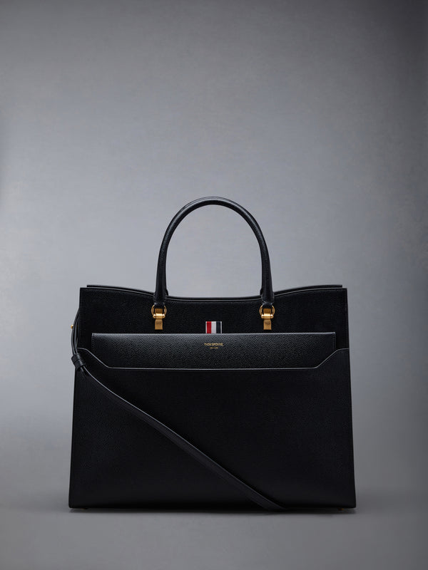 PEBBLE GRAIN LARGE DUET TOTE - featured image