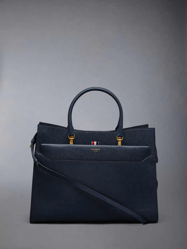 Pebble Grain Leather Large Duet Tote - featured image