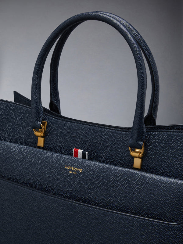 Pebble Grain Leather Large Duet Tote - image 6