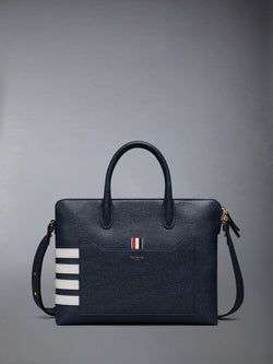 PEBBLE GRAIN 4-BAR SLIM BRIEFCASE