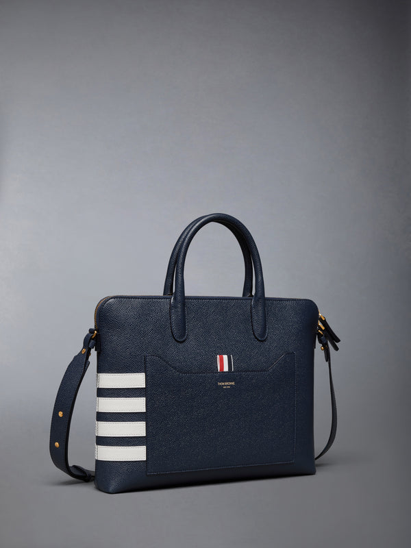 PEBBLE GRAIN 4-BAR SLIM BRIEFCASE - image 2
