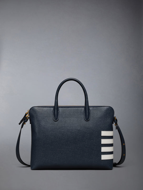 PEBBLE GRAIN 4-BAR SLIM BRIEFCASE - image 3
