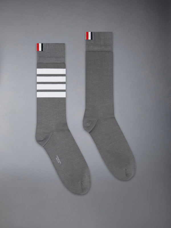 COTTON 4-BAR MID CALF SOCKS - featured image