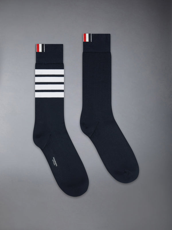 COTTON 4-BAR MID CALF SOCKS - featured image