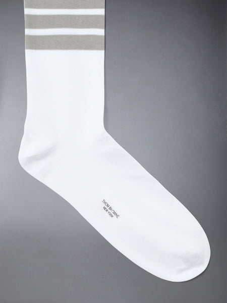 Lightweight Cotton 4-Bar Mid Calf Socks