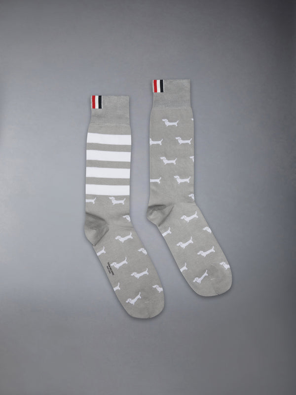 COTTON 4-BAR HECTOR MID CALF SOCKS