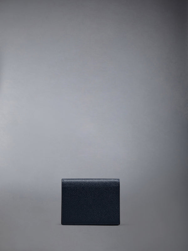 Double Card Holder W/ Open Pocket in Pebble Grain Leather - featured image