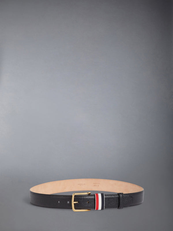 PEBBLE GRAIN STRIPED LOOP 35MM BELT - featured image