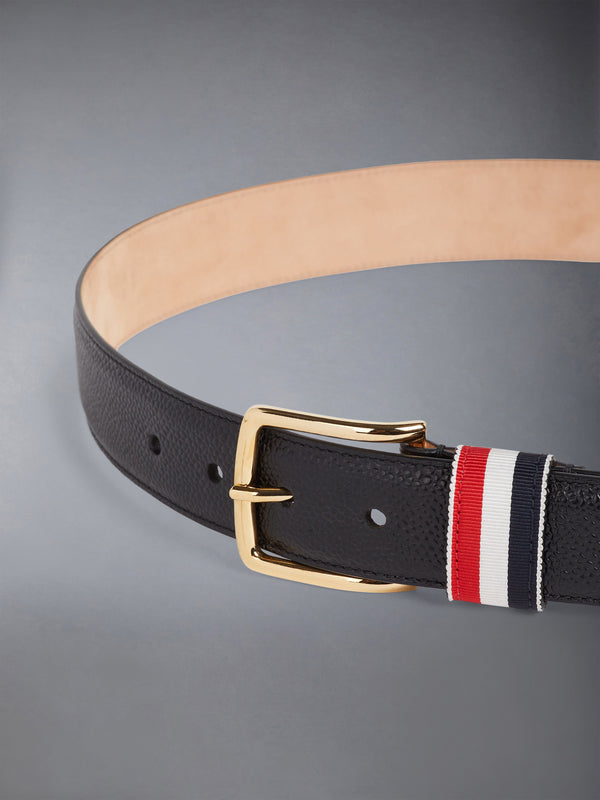 PEBBLE GRAIN STRIPED LOOP 35MM BELT - image 2
