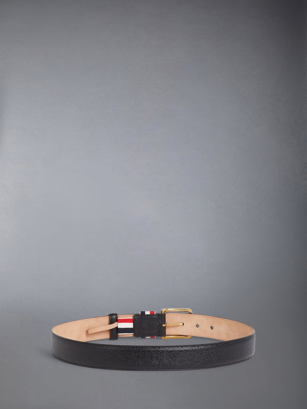 PEBBLE GRAIN STRIPED LOOP 35MM BELT - image 4