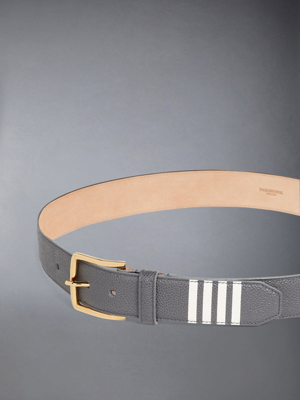 PEBBLE GRAIN 4-BAR CLASSIC BUCKLE BELT - image 2