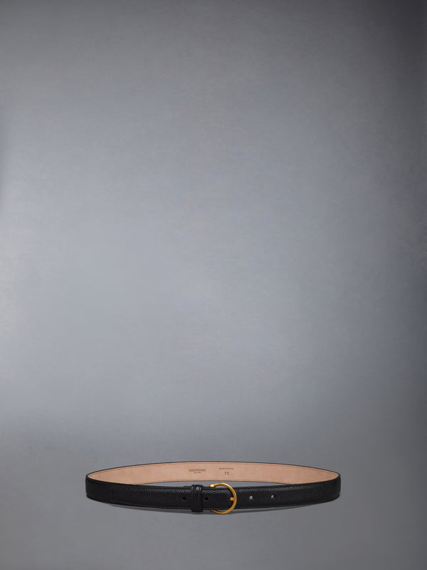 PEBBLE GRAIN ROUND BUCKLE BELT - featured image