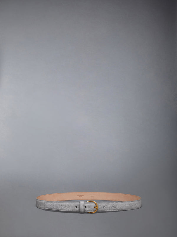 PEBBLE GRAIN ROUND BUCKLE BELT - featured image
